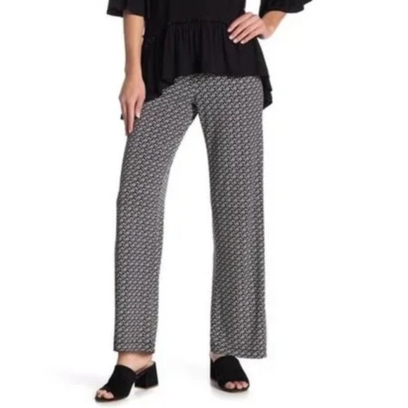 🎁 Karen Kane Patterned Straight Leg Pants - Picture 1 of 8